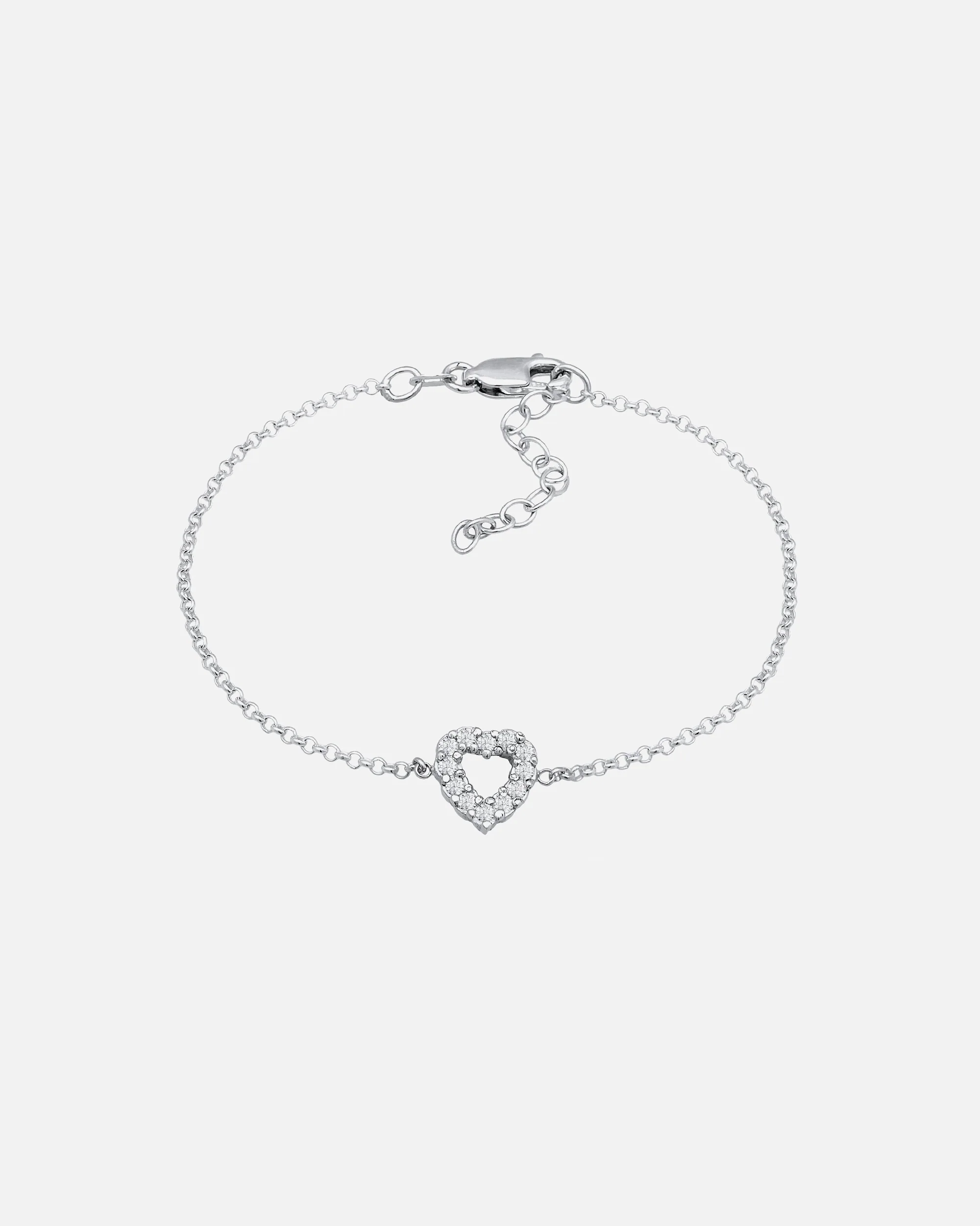 Elli DIAMONDS Femmes Pendentif Cœur Basique avec Diamants cultivés en laboratoire (1.8 ct) en argent sterling 925