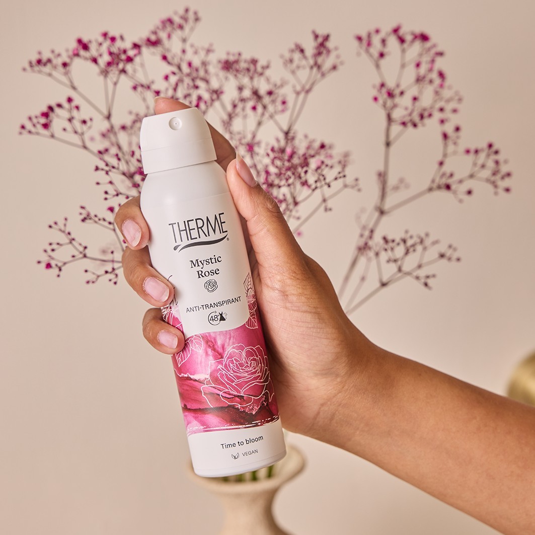 THERME dezodorantas-antiperspirantas „Mystic Rose“ – 150 ml