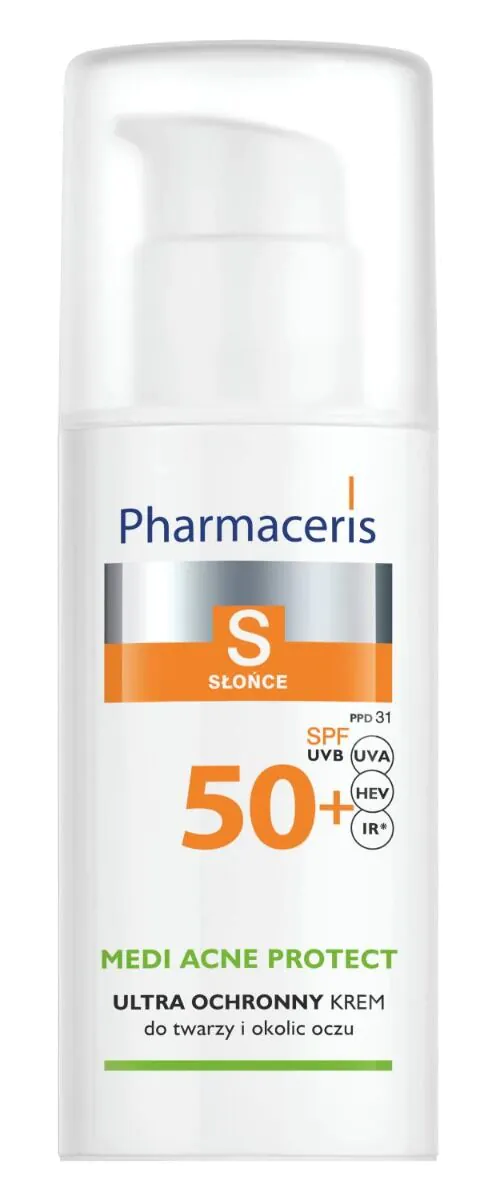 Pharmaceris S krem ochronny dla skóry trądzikowej, mieszanej i tłustej SPF50+