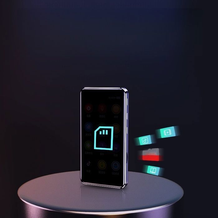 Reproductor MP4, cuatro núcleos, 64 GB, pantalla HD de 4 pulgadas, Wi-Fi, Bluetooth, reproducción de audio y vídeo, portátil, negro.