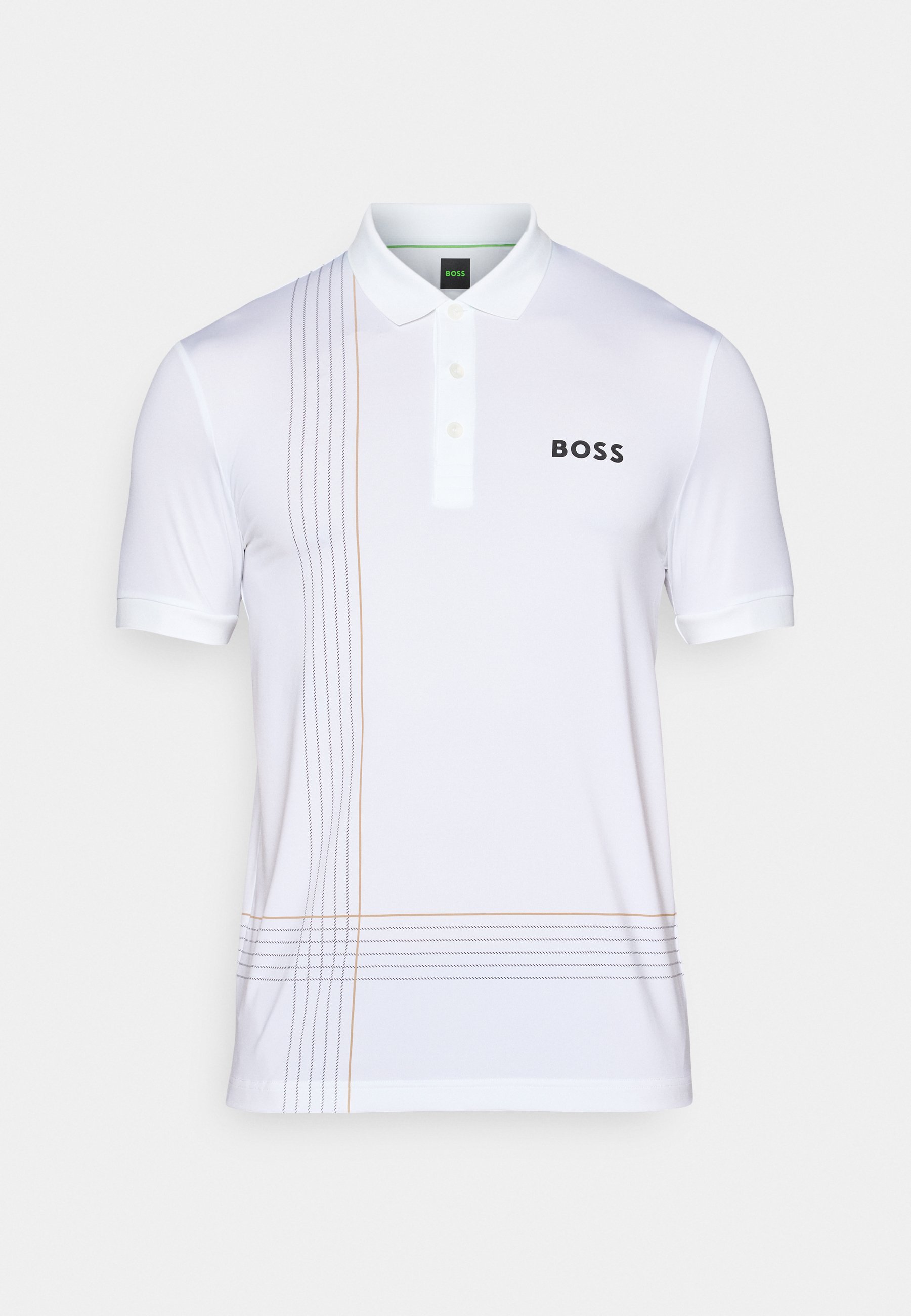 BOSS CHECK - Poloshirt - wit