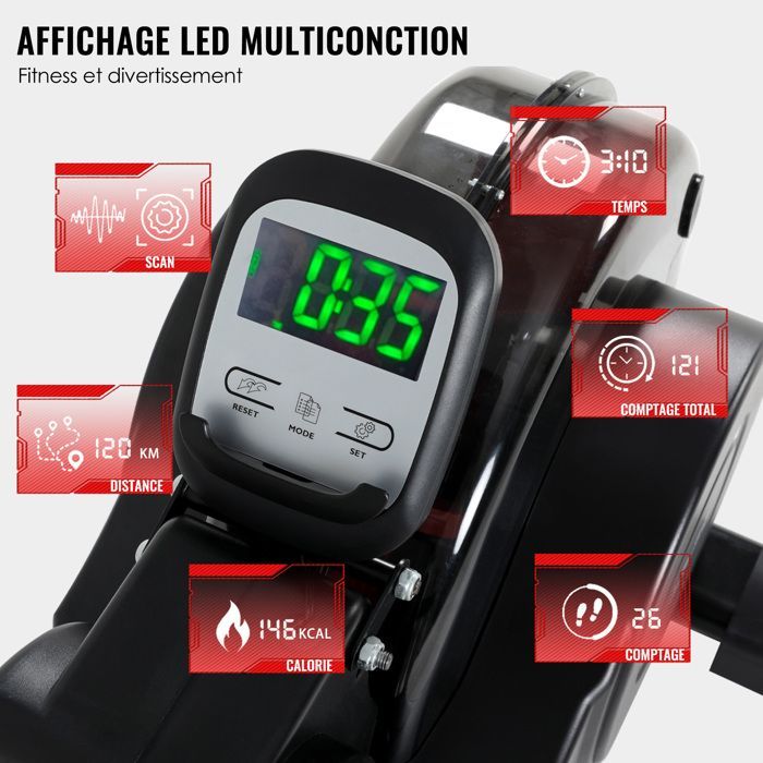 Vogatore idraulico pieghevole ISE con Bluetooth, schermo LCD e 6 funzioni SY-2027