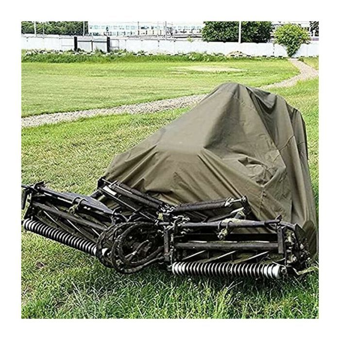 Telo di copertura per trattorino rasaerba 177x110x110 cm, impermeabile, robusto, durevole, resistente ai raggi UV, per trattorini da giardino interni/esterni, verde