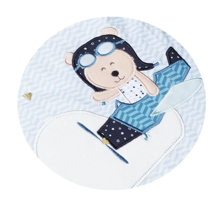 Saco de dormir acolchoado de algodão para bebê - SAUTHON - Lazare - Azul - 3x47x70 - 0-4 meses