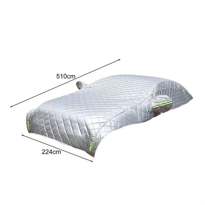 Funda protectora para coche contra el sol y las heladas - Funda gruesa antigranizo con tiras reflectantes para SUV