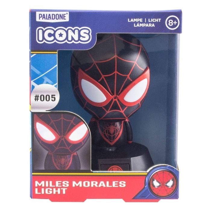 Lamp - Spiderman - Miles Morales - Zwart - Binnen - Kind