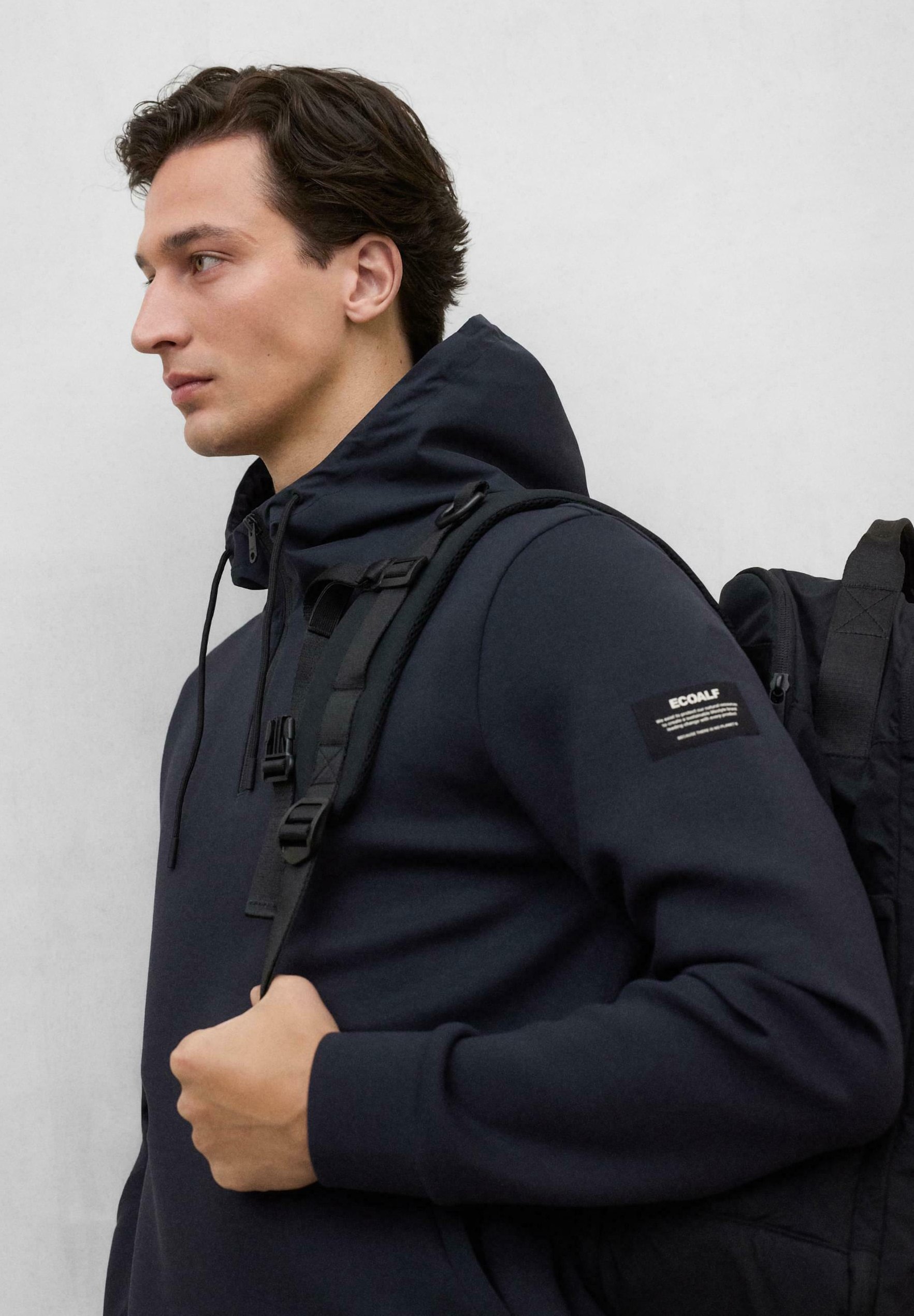 Ecoalf SURAT HYBRID - Hoodie - donkerblauw