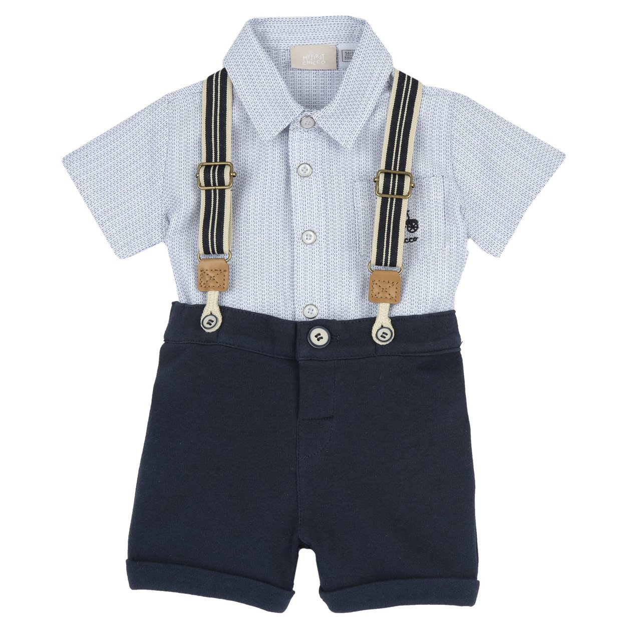 Ensemble chemise et short avec bretelles