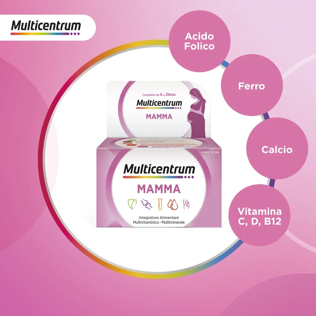 MULTICENTRUM Multicentrum Mamma 30 comprimidos Multivitamínico para mujeres embarazadas