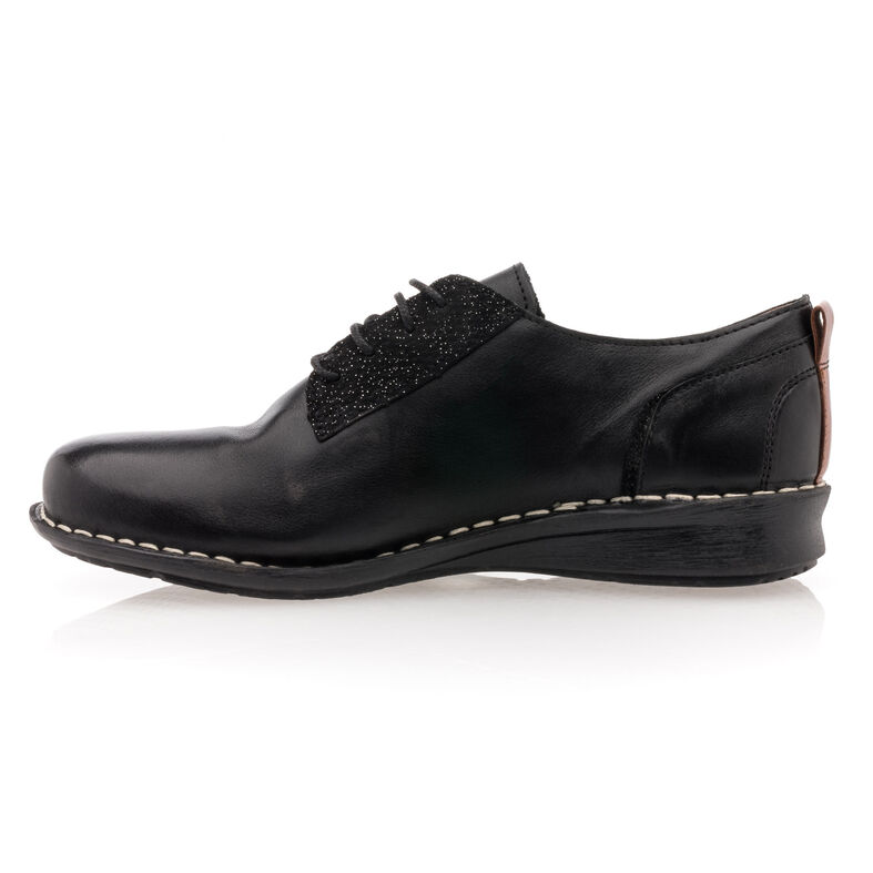 Zapatos de mujer negros con cordones / Zapatos Derby