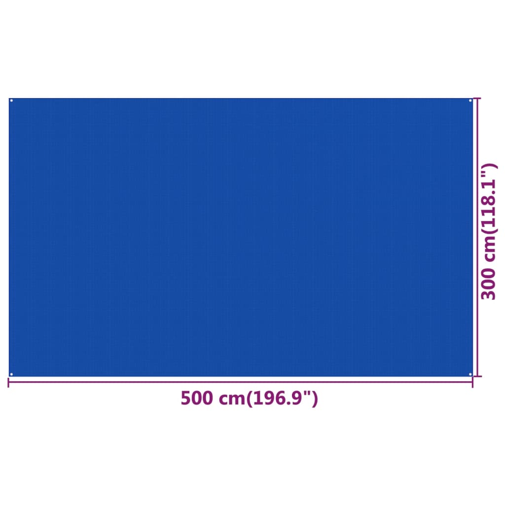 Tapete para tenda Vidaxl HDPE 300x500 cm