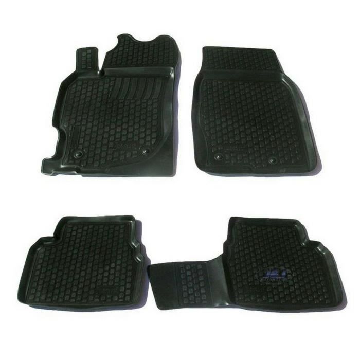 Gummifußmatten – J&J AUTOMOTIVE – Mazda 3 2003–2009 – Rutschfest – Passgenau – Schadstofffreies TPE