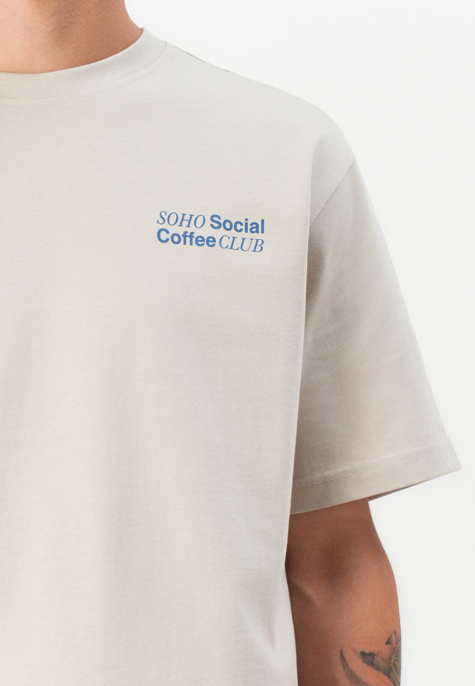 T-shirt Only & Sons ONSFRED COFFEE CLUB - Imprimé - doublure argentée