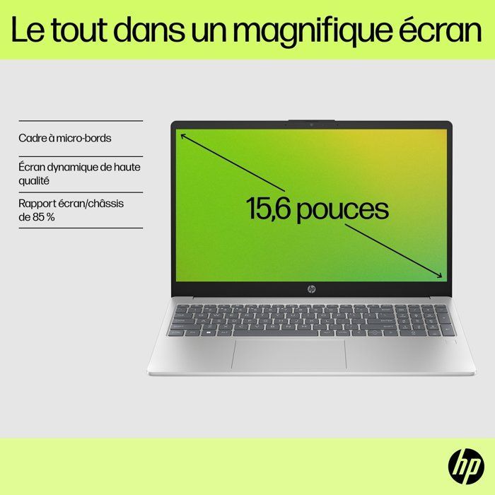 PC Portable HP 15-fd0122nf - Windows 11 - 15,6