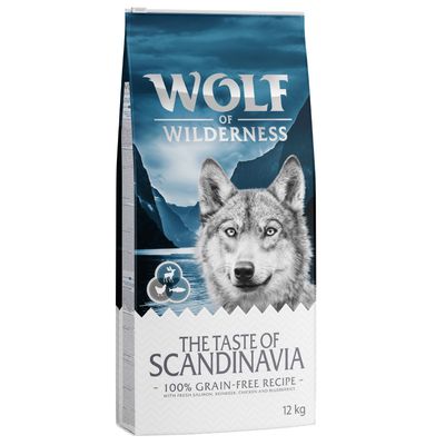 Ξηρά τροφή για σκύλους Wolf of Wilderness 12kg + 200g αποξηραμένα αυτιά κουνελιού δωρεάν!*