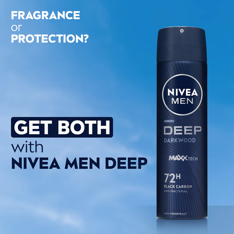 NIVEA MEN Deep desodorante antitranspirante em spray para homens