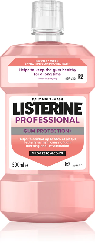 Listerine Professional Gum Protection+ Mundspülung schützt Zähne und Zahnfleisch.