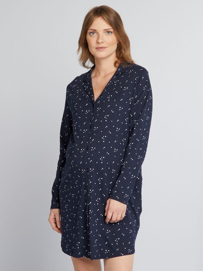 Camisola de maternidade - AZUL