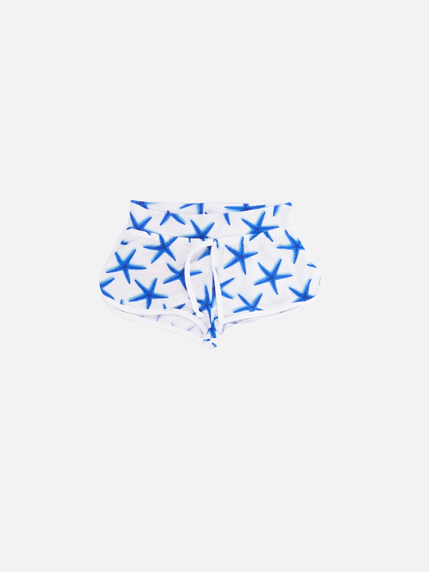 Short de plage pour fille avec imprimé étoile de mer bleue