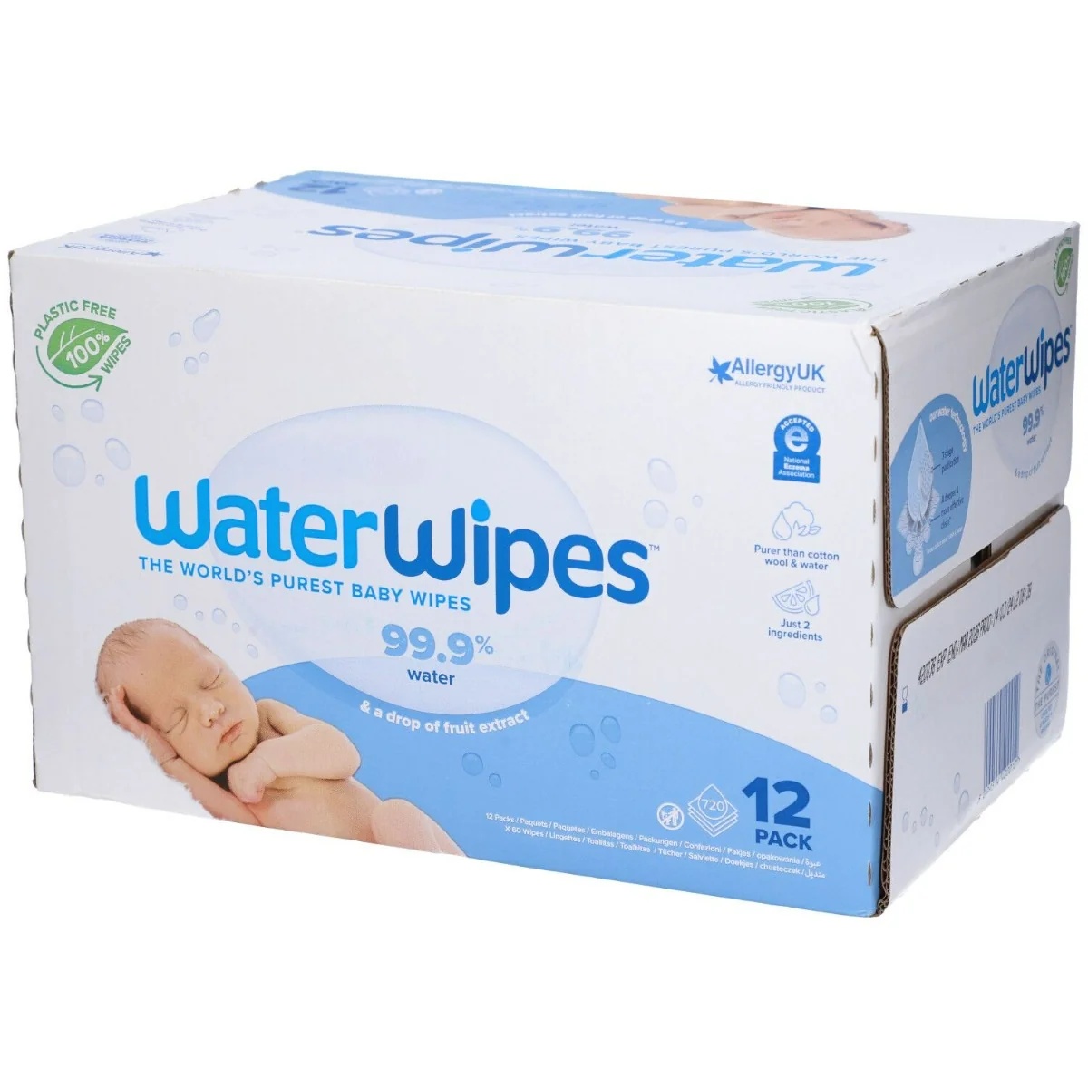 WATERWIPES Waterwipes Baby Balm 12 stuks Reinigende werking
