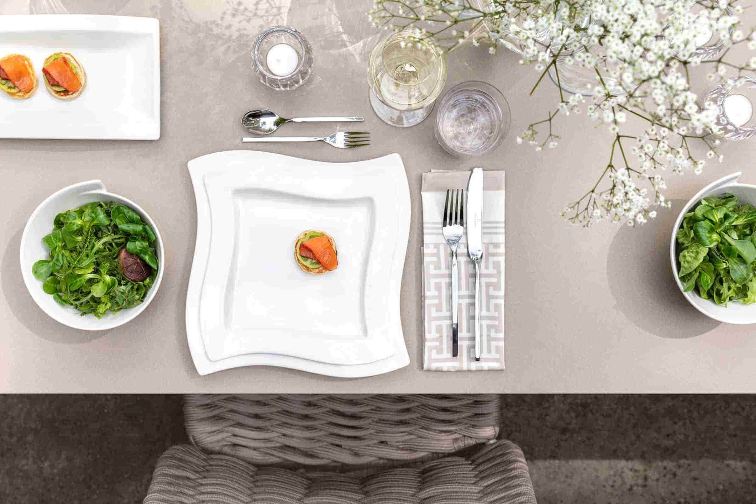 Villeroy & Boch galda piederumu komplekts, galda piederumu maciņš, 30 daļas, NewWave – 1 daļa