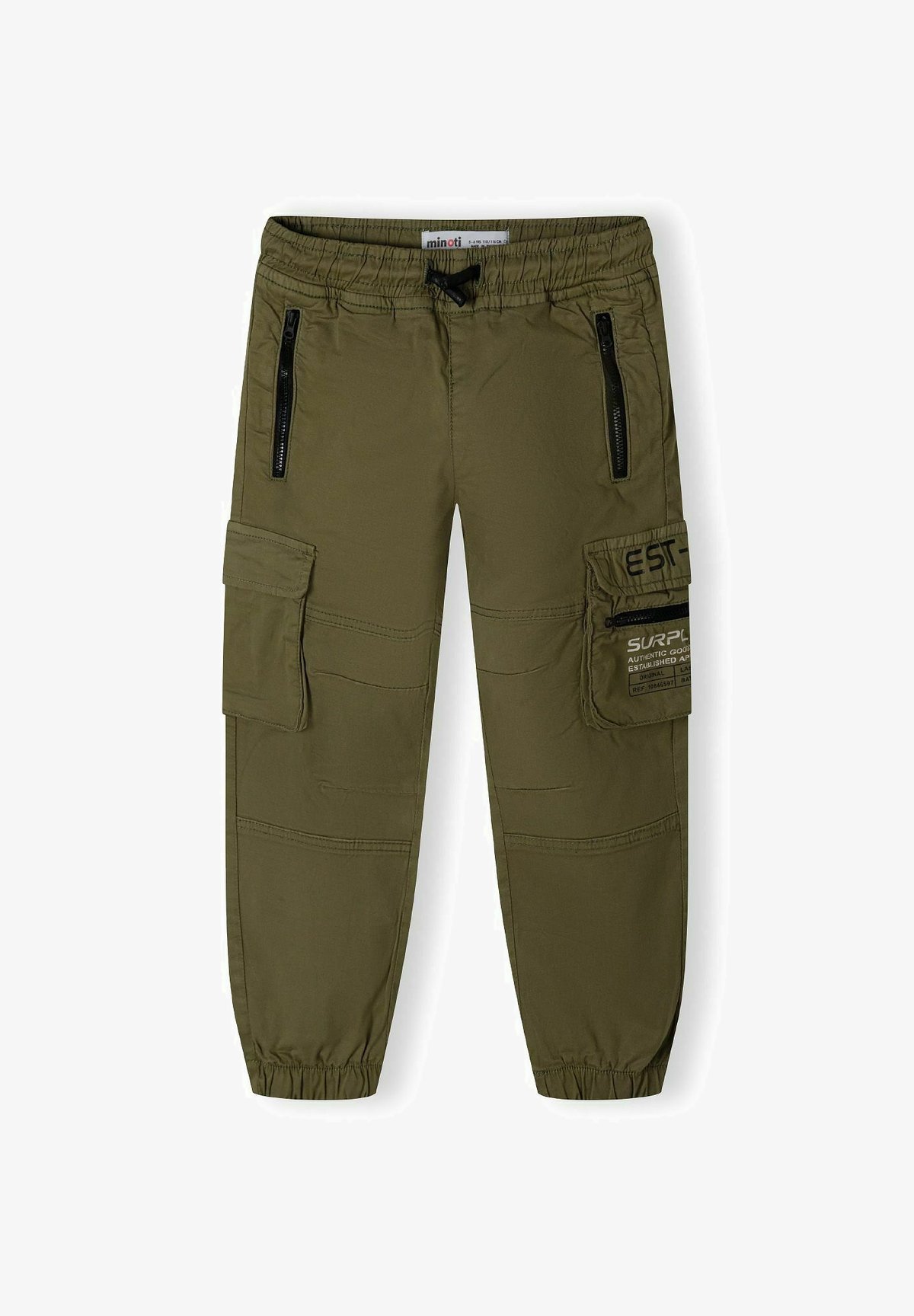 MINOTI UTILITY CON VITA ELASTICA - Pantaloni cargo - oliva
