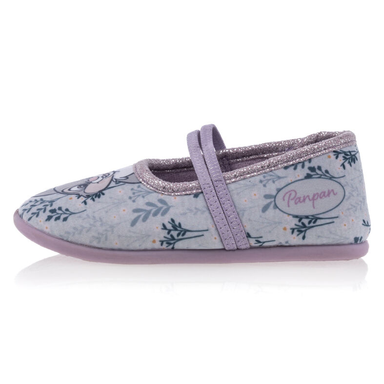 Pantuflas moradas para niña