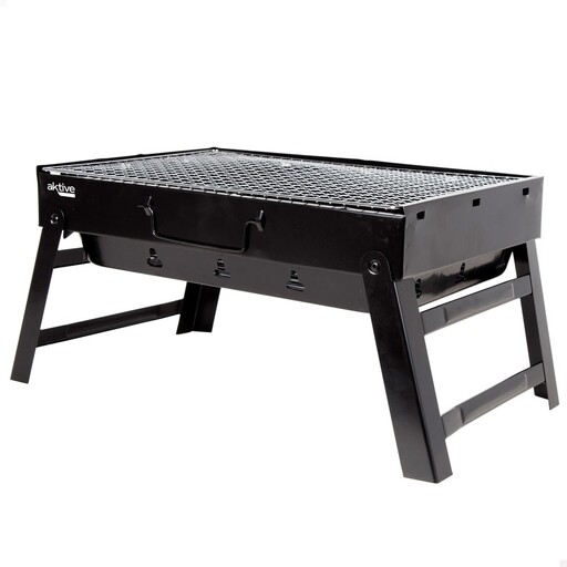 Barbacoa Portátil Plegable Rectangular 43x29x22 Cm Aktive