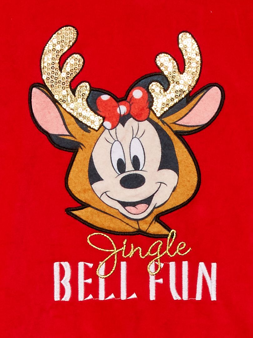 Pijama de 3 peças 'Mickey Mouse' - VERMELHO