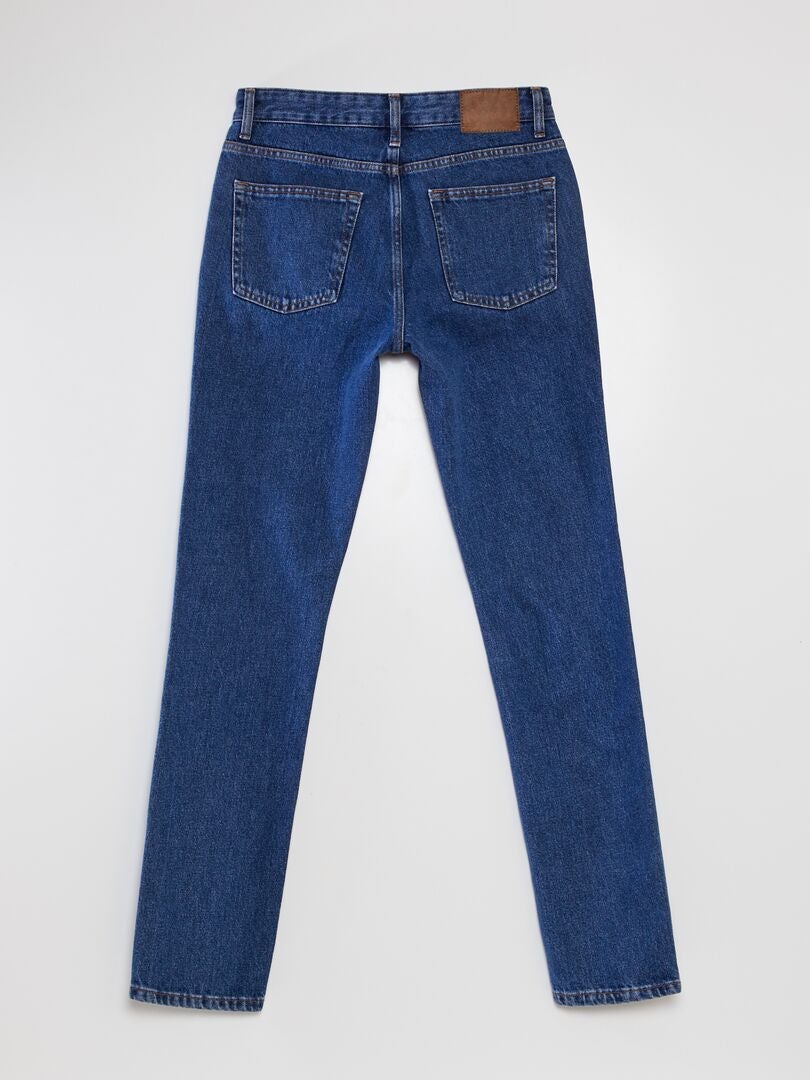 Calça jeans reta - tamanho 34 - azul