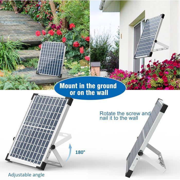 AISITIN 12W DIY Solar Fountain Pump, with 21 Nozzles and 2M Transparent Hose, Solar Fountain for Pond, Garden
