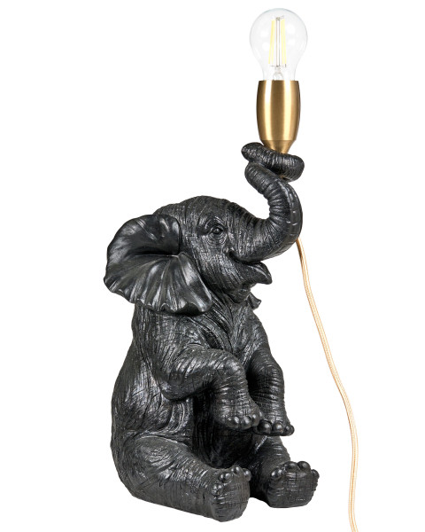 Lampa stołowa Słoń FORTUNA Czarny