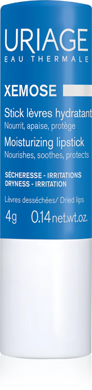 Batom hidratante Uriage Xémose, bálsamo labial calmante