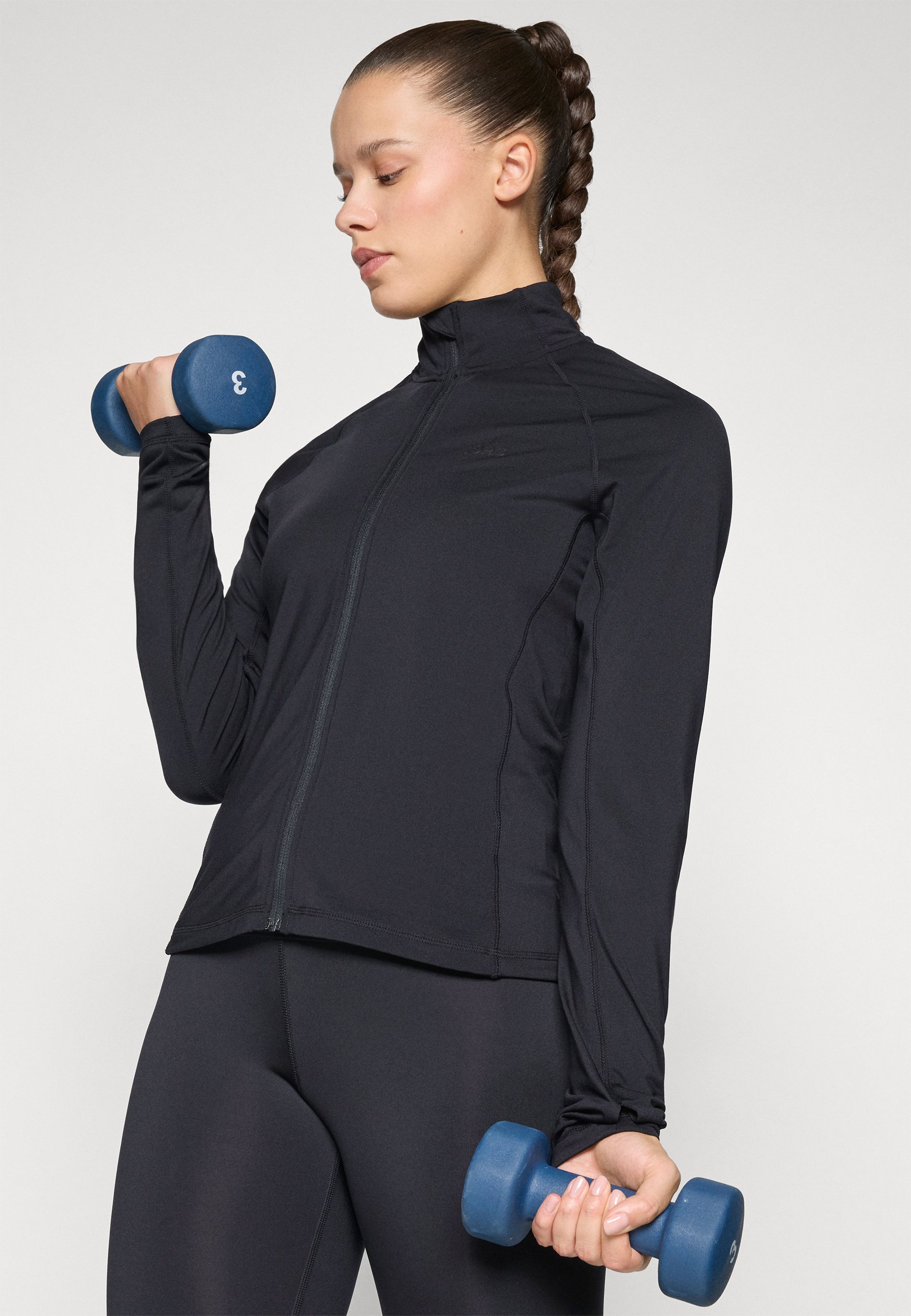 Björn Borg FULL ZIP MIDLAYER - Sweatshirt mit Reißverschluss - schwarze Schönheit