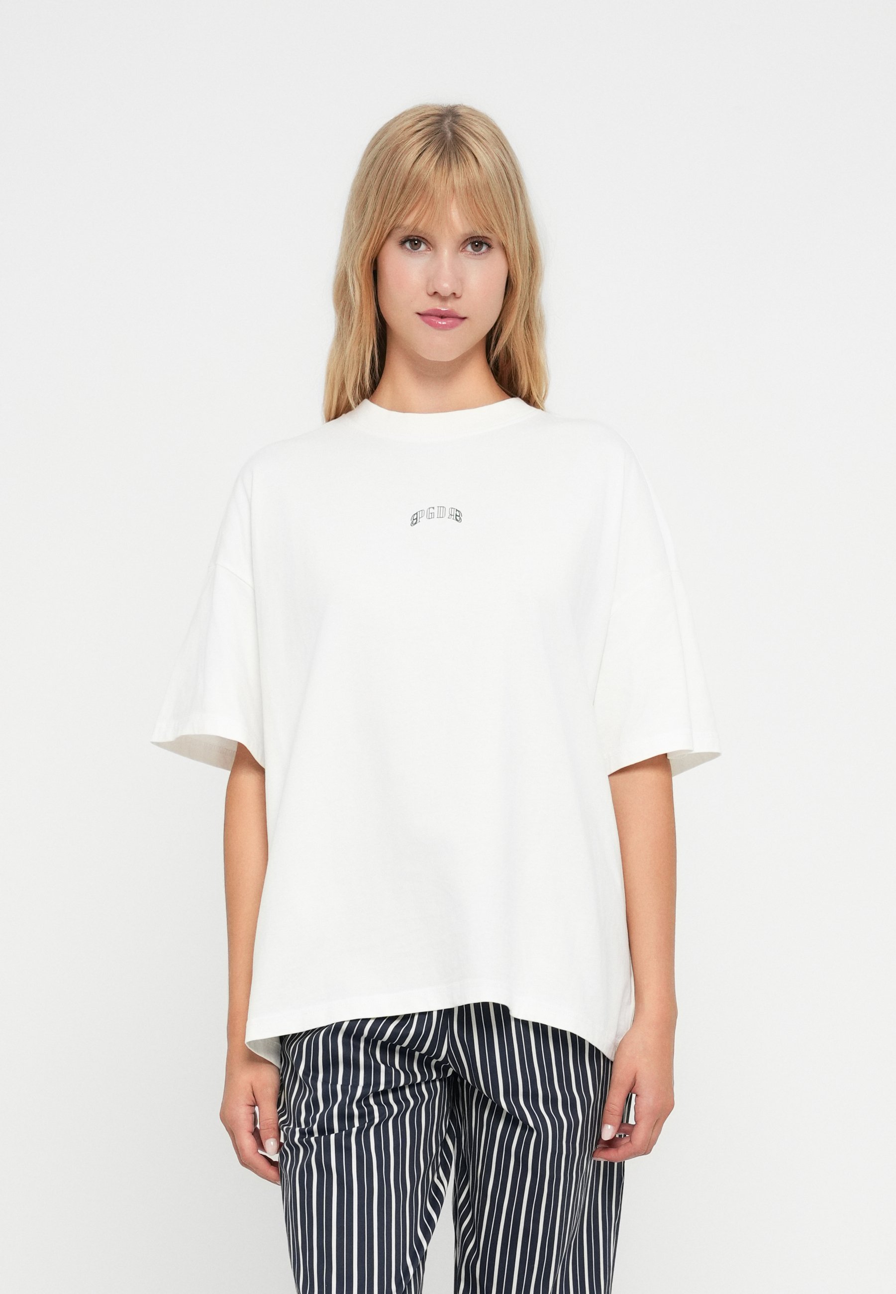 T-shirt oversize Pegador RESA - Imprimé - Blanc chaud délavé