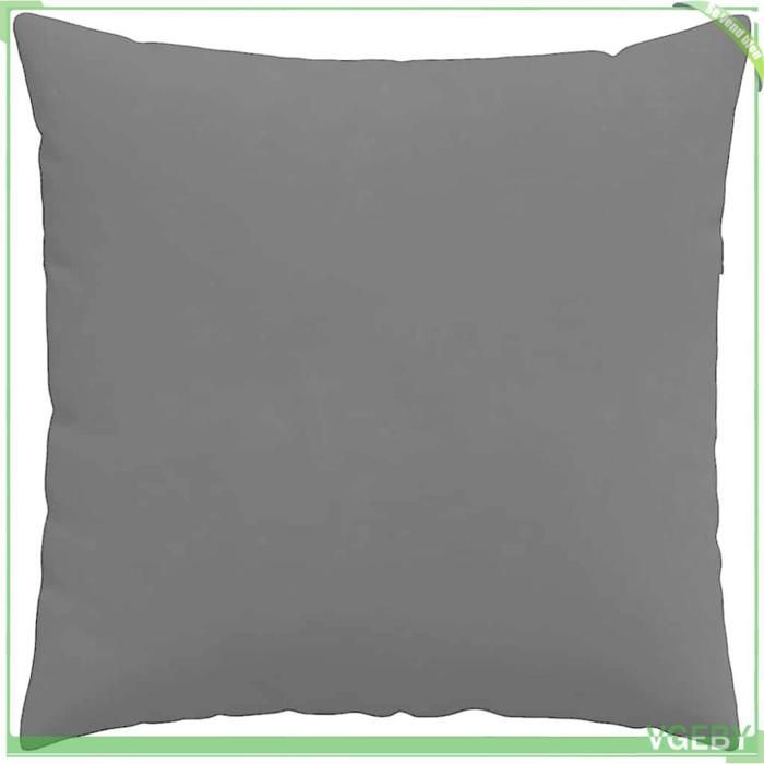 Coussins de canapé - ABI - 2 pcs - Noir - 60 x 60 cm - Housses amovibles