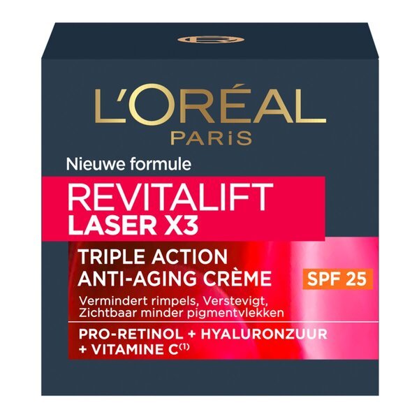 L'Oréal Paris Revitalift Laser X3 SPF25 dnevna krema proti staranju<br>50 ml - za normalno in zrelo kožo