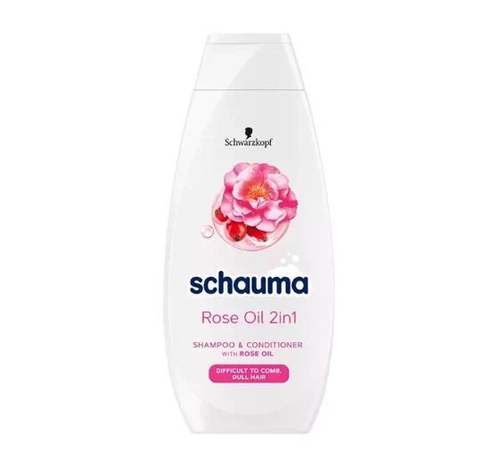 Schauma Rose Oil szampon i odżywka do włosów 2w1 400ml
