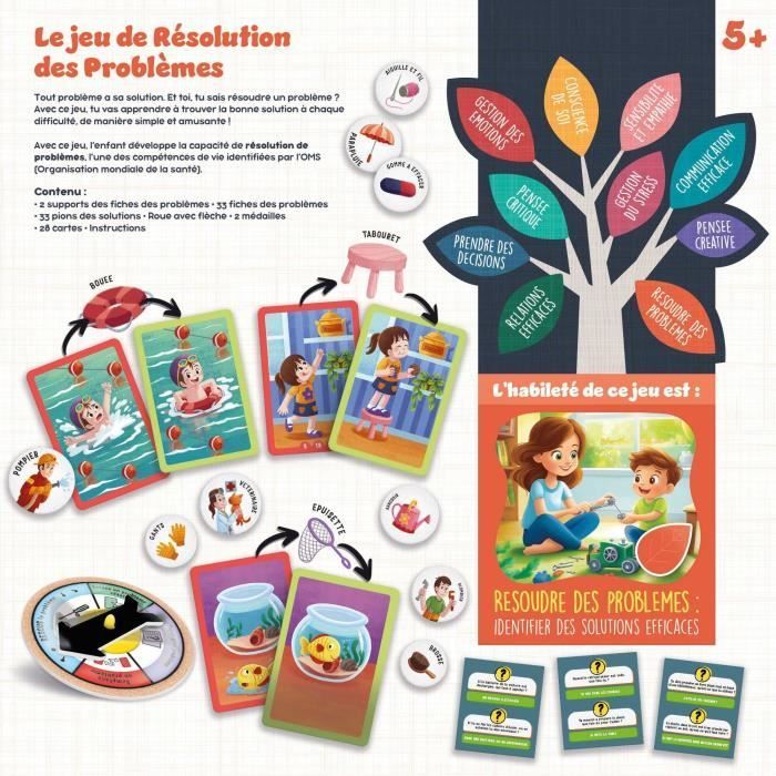 Résolution des problèmes - Jeu de Plateau - LIFE SKILLS - Plateau illustré