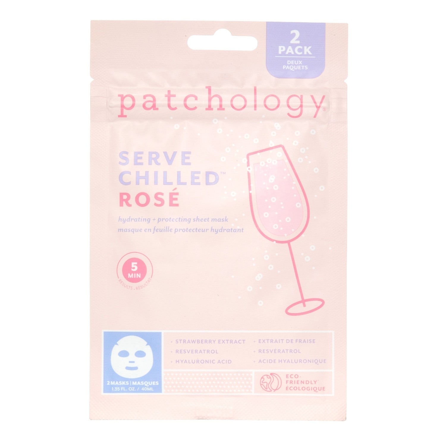 Patchology sheet mask, sheet mask duo, serveres avkjølt -
