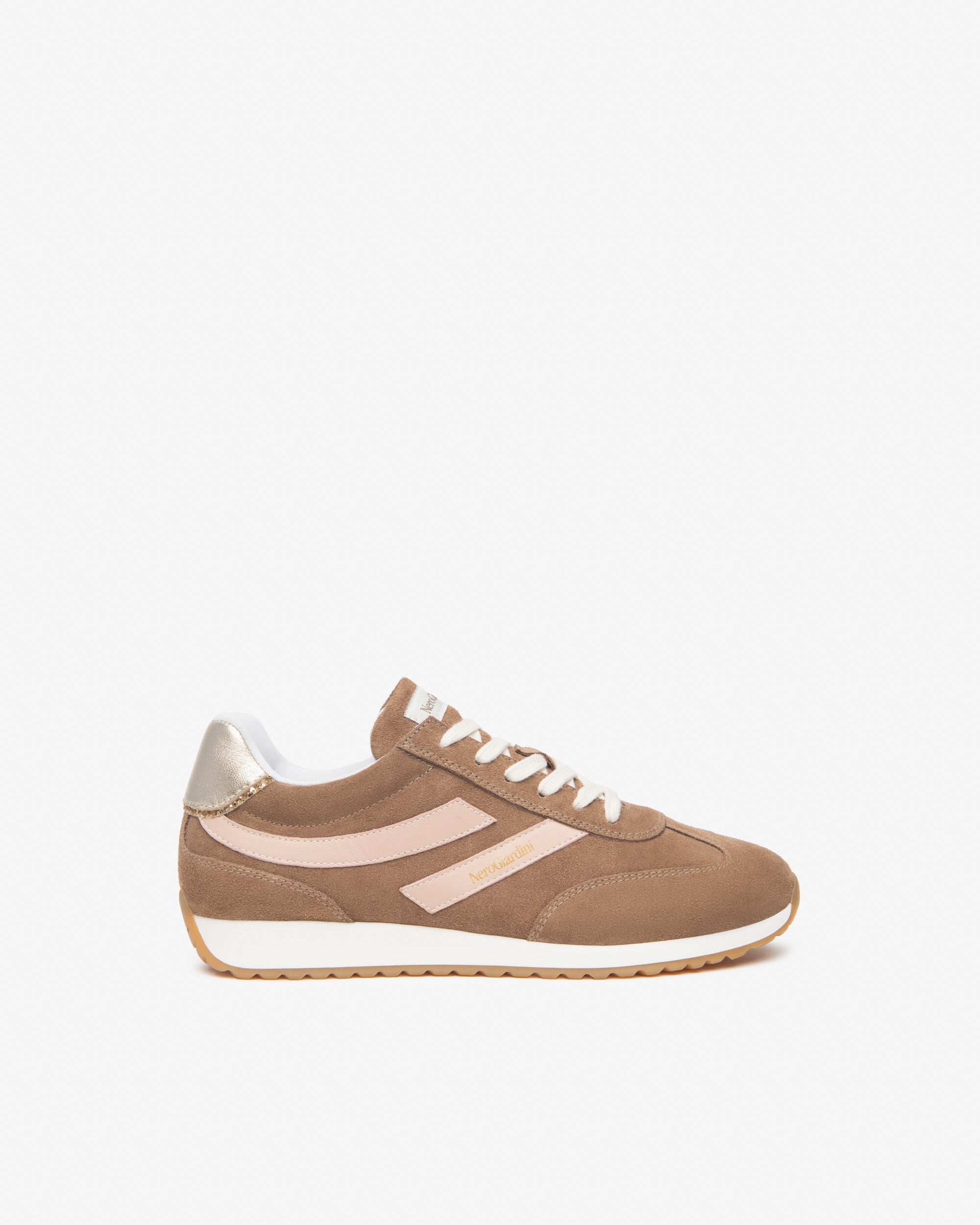  Damen-Sneaker aus Wildleder, Leder und technischen Materialien