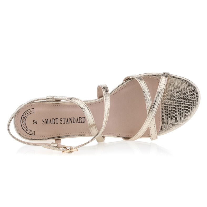 Gelbe Damensandalen / Zehenfreie Schuhe