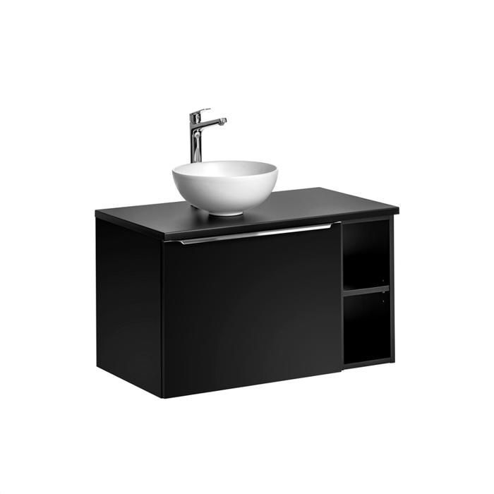 Meuble Salle de Bain - OTITEC - Bold Black - 120 cm - Double Vasque - Noir Mat