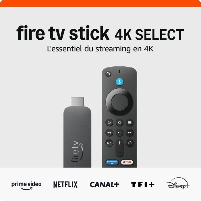 Fire TV Stick 4K Select - AMAZON - Resolución 4K - Bluetooth - Wi-Fi - 8 GB