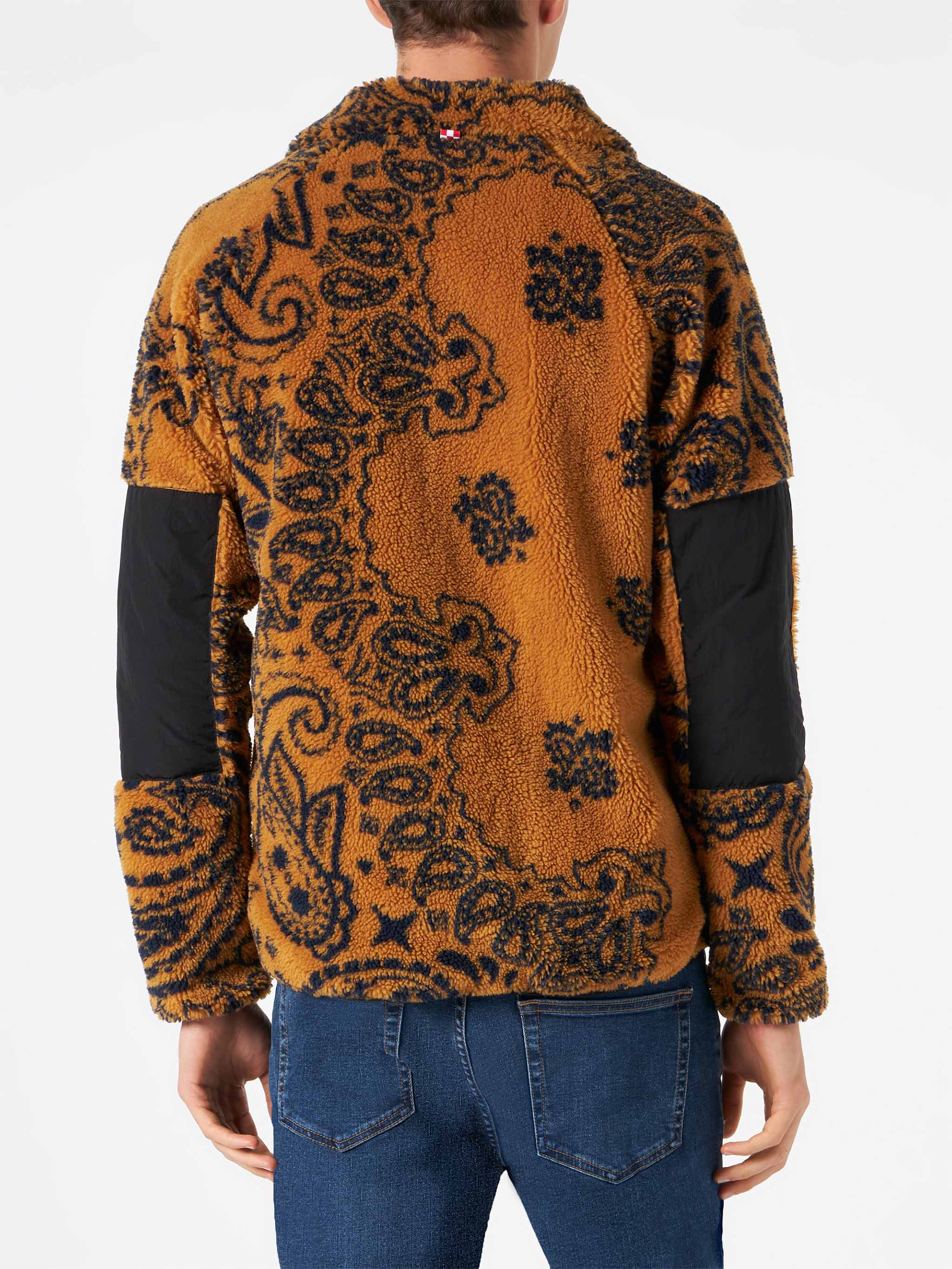 Sherpa-Jacke für Herren mit Muster