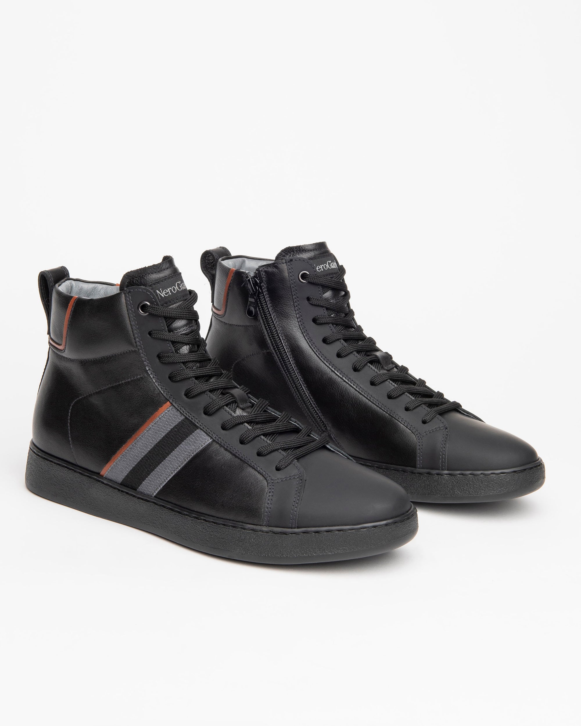  Baskets montantes en cuir pour hommes