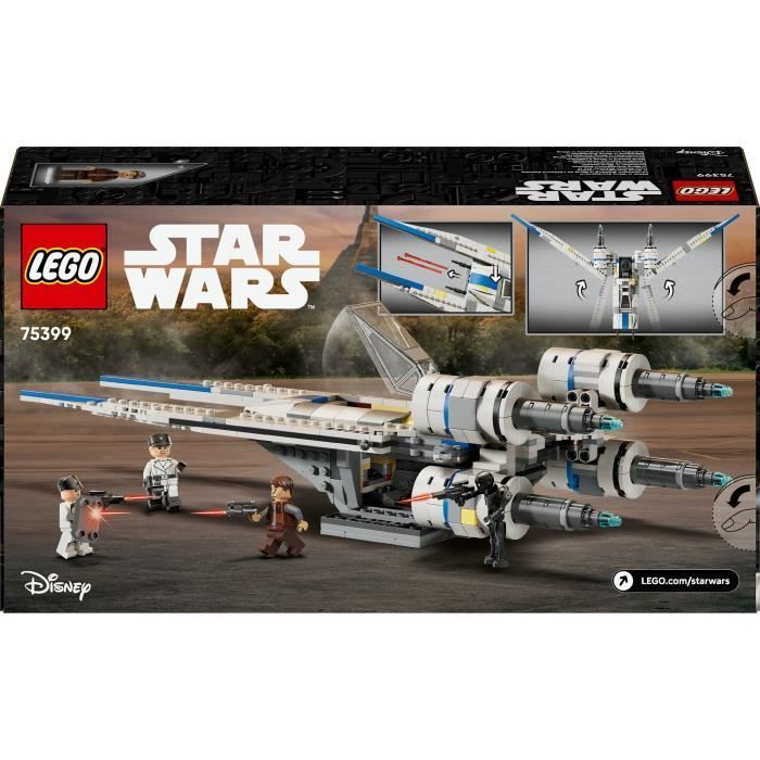 LEGO Star Wars 75399 Andor U-Wing Starfighter van de Rebellenalliantie, bouwset voor kinderen vanaf 8 jaar
