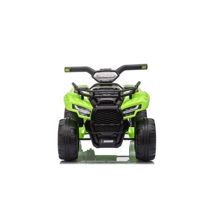 KiddoCruiser Mini Quad Elettrico da 6V con clacson, pedali, faro, marcia avanti/indietro, giocattolo a batteria con 4 ruote per bambini piccoli
