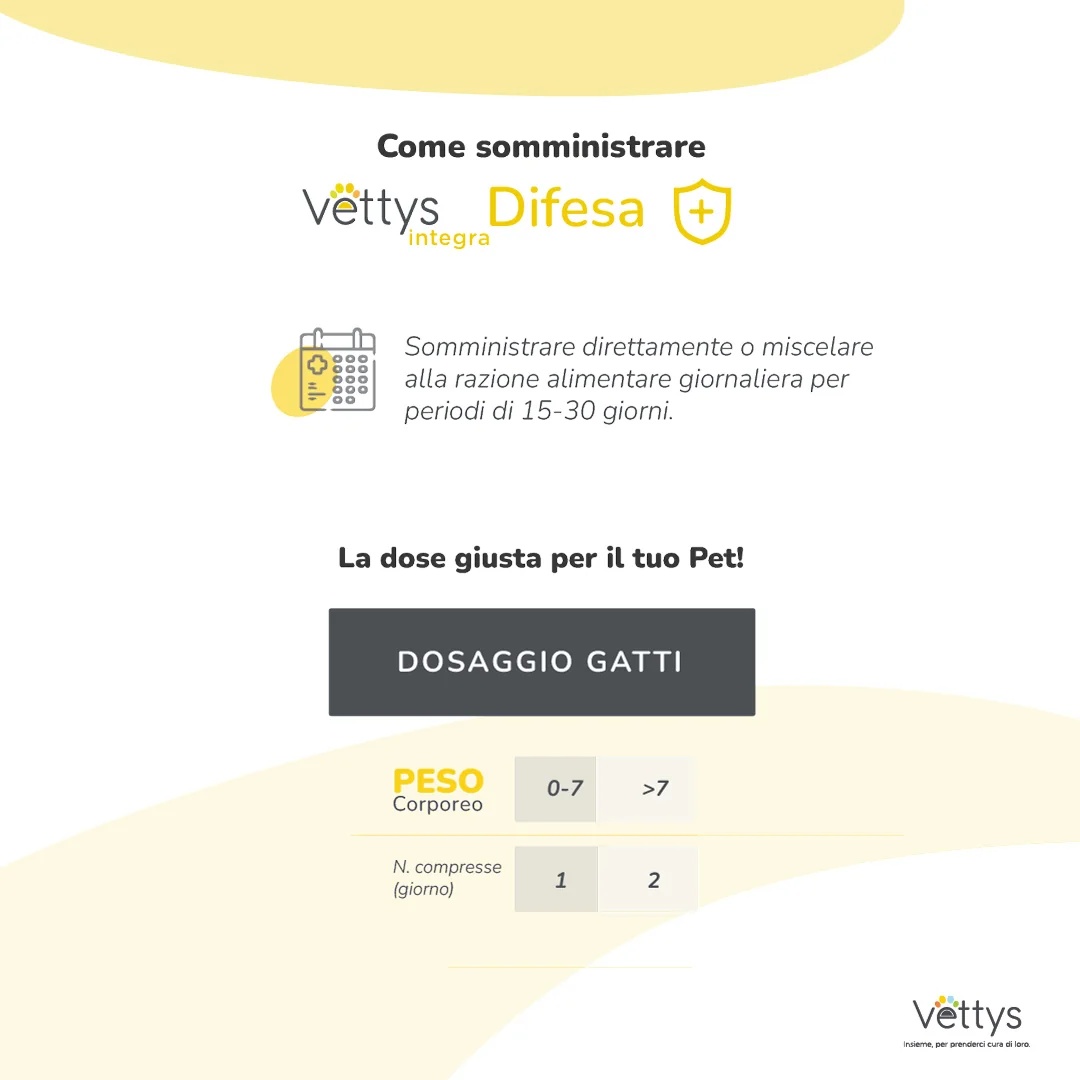 VETTYS Vettys Integra Difesa Gatto 30 comprimidos Sistema Imunológico de Gato