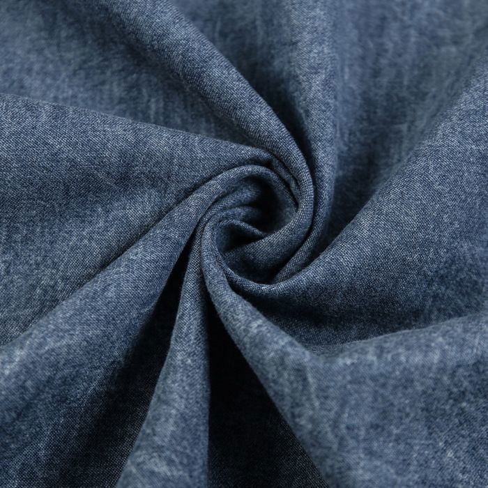 Men's Short Sleeve Denim Shirt, Regular Fit, Casual Summer Cotton Denim Shirt with Pockets - Light Blue